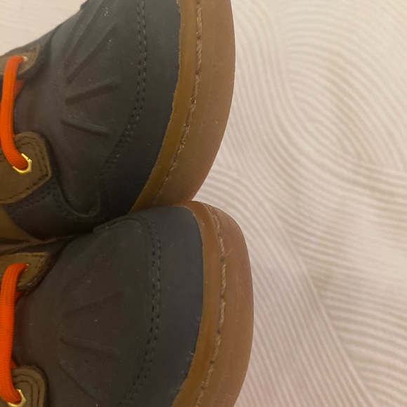 Nike Dunk Sky Hi Green and Navy Leather with Orange Laces Women’s Size 8 - Picture 6 of 7